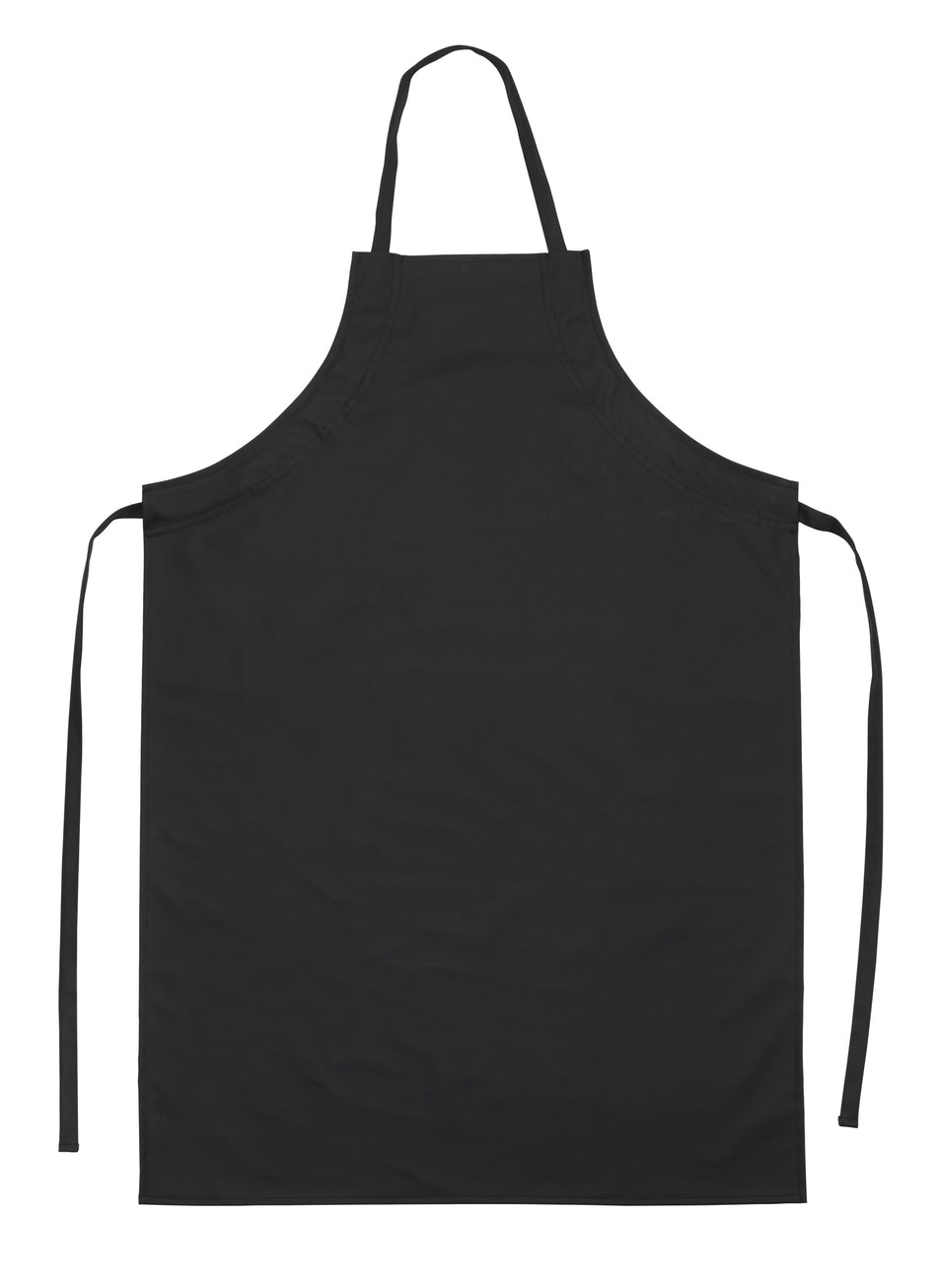 Winco BAW-2540BK 27-1/2 Inch Lightweight Dishwashing Apron Black Nylon PVC