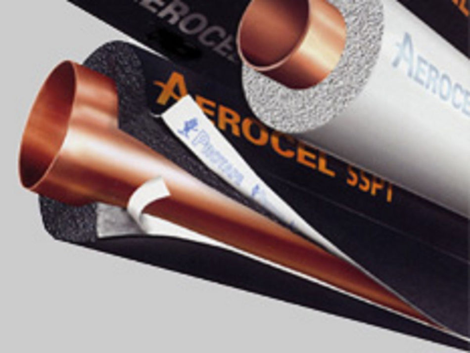 Aeroflex USA REF721-AC5812SSPT, 5/8 in ID Pipe Insulation x 1/2 in Wall, Black Closed-Cell Foam Tube, R4.1