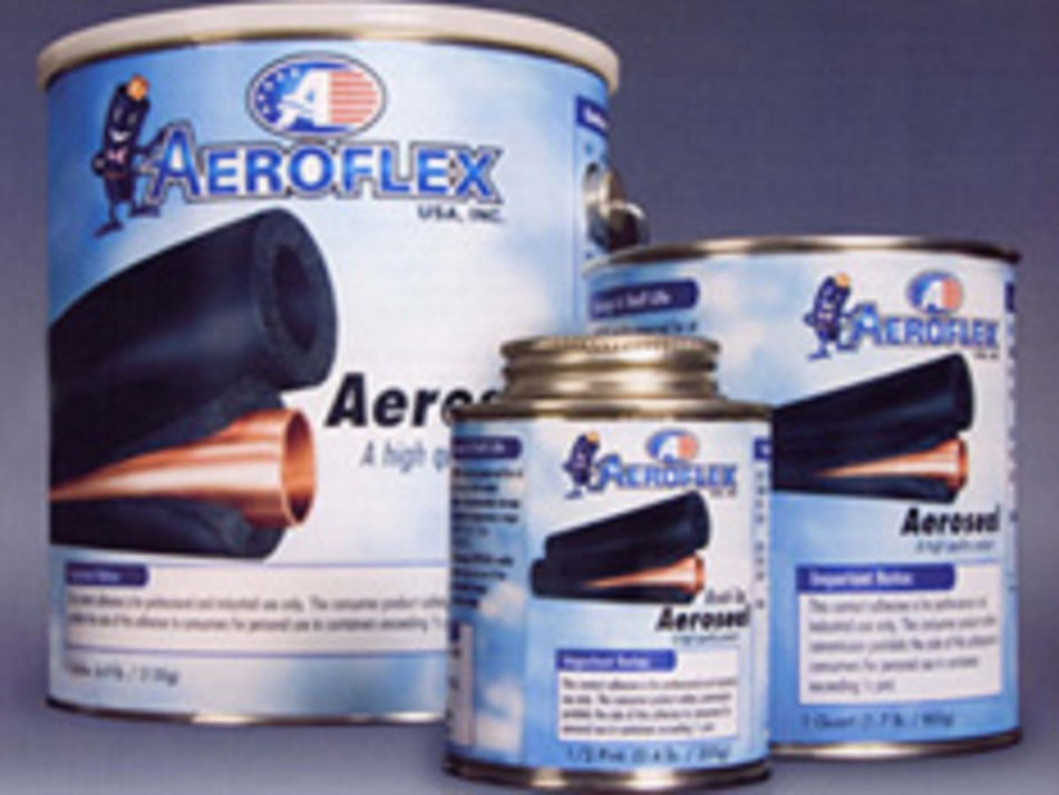 Aeroflex USA ADH-1PBT-BLK, Adhesive, 1 Pint with Brush Top, Black