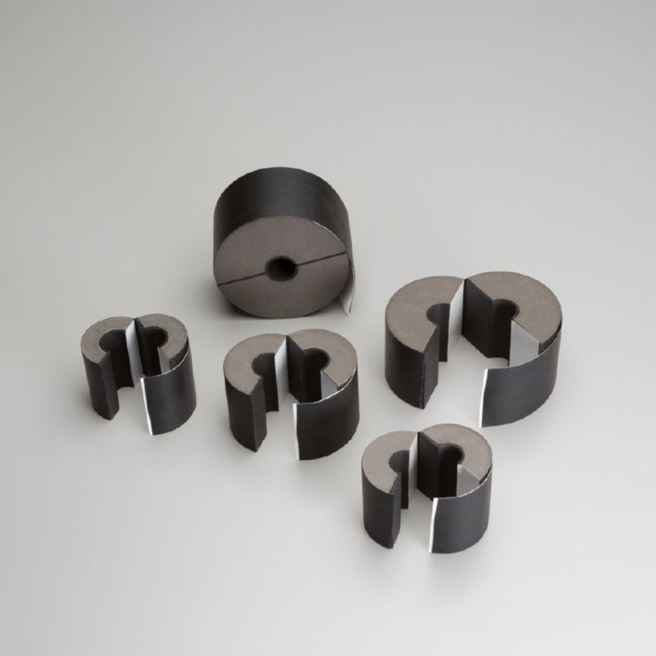 Aeroflex USA UX5810-75MM, 5/8 in ID Pipe Insulation x 1 in Wall, Black Closed-Cell Foam Tube, R3.2