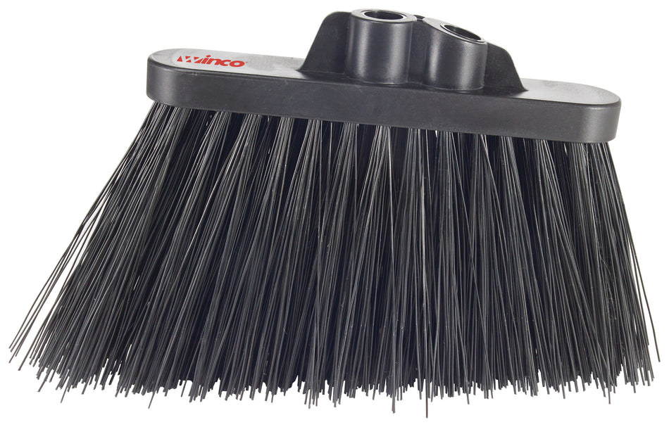 Winco BRAU-9K Broom Head Heavy Duty Black Bristle Unflagged