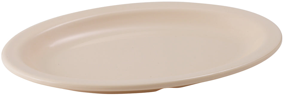 Winco MMPO-96 9-3/4 Inch Oval Platter Dishwasher Safe Melamine Tan