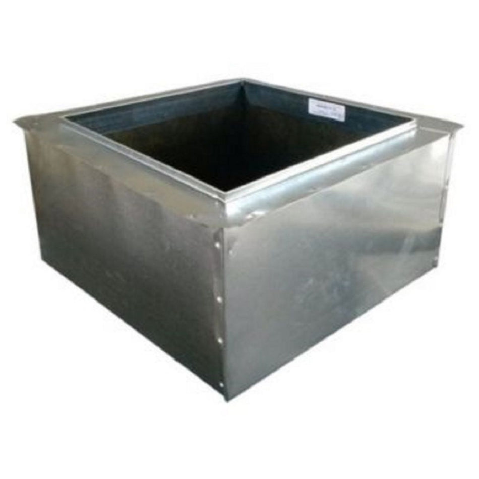 Air Duct Products 5475.140608, 14x6x8 Floor Boot, 1-1/2 in Deep with PG, Silver Steel HVAC Duct Fitting, 30 GA, 5475 Series