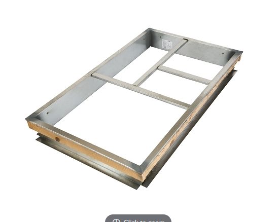 Air Duct Products - 5516.462304110-18 - 5516 - 11" x 47.8" x 32.4 Flat Roof Curb, 18 Gauge