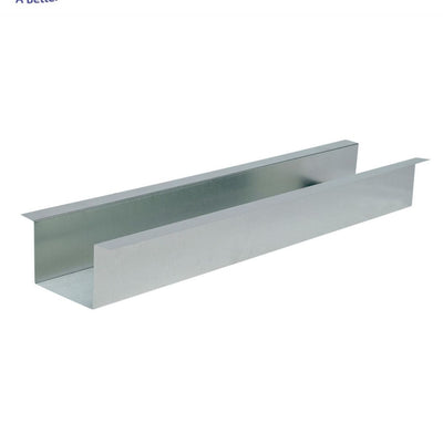 Air Duct Products 5631.144-26, 4 in x 4 in x 4 in 1-Piece Steel Line Set Cover Duct, 10 ft, Gray