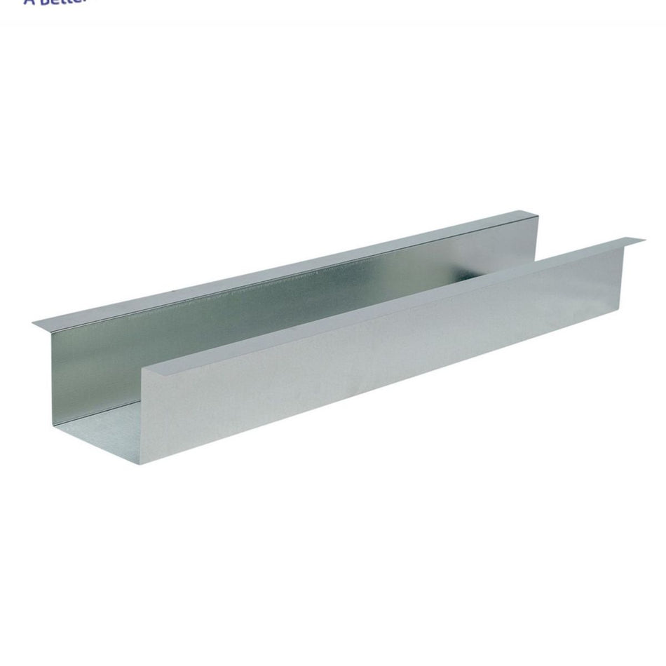 Air Duct Products 5631.144-26, 4 in x 4 in x 4 in 1-Piece Steel Line Set Cover Duct, 10 ft, Gray