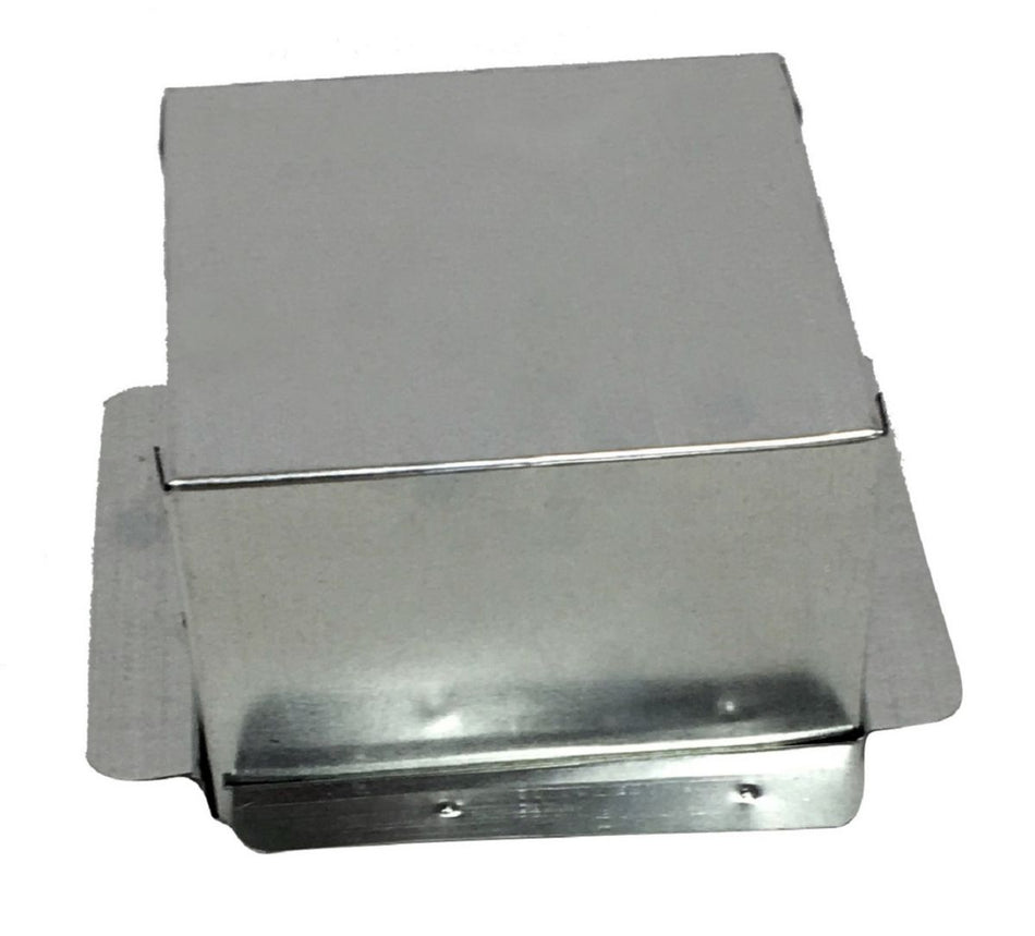 Air Duct Products 8456.1414-26, 4 Ceiling Boot, 4 in Deep, Silver Steel HVAC Duct Fitting, 26 GA, 8456 Series