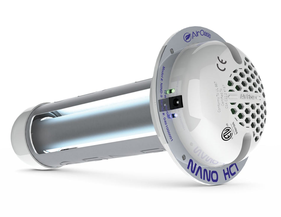 Air Oasis - NIND9LO - Nano Low Induct Air Purifier - Up to 3 Tons (1200 CFRM) Replaces NIND6