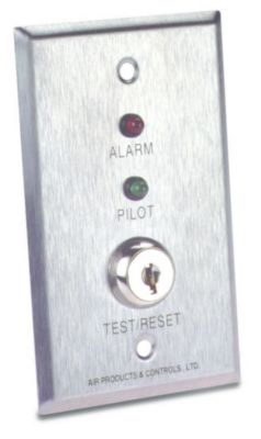 Apollo America - MS-KA/P/R - Remote with Red Alarm, Green Pilot, & Key Test/ Reset