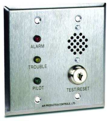 Apollo America - MS-RH/KA/P/A/T - Remote Alarm with Pilot, Trouble, Key and Horn