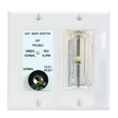 Air Products - MSR-50RKAV/w/C - Control with Strobe And Sounder, Clear Lens, White Double Gang Plate