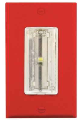 Apollo America - MSR-AV/T/R/C - AV Combination Sounder with LED Strobe, Red Plate, Clear Lens