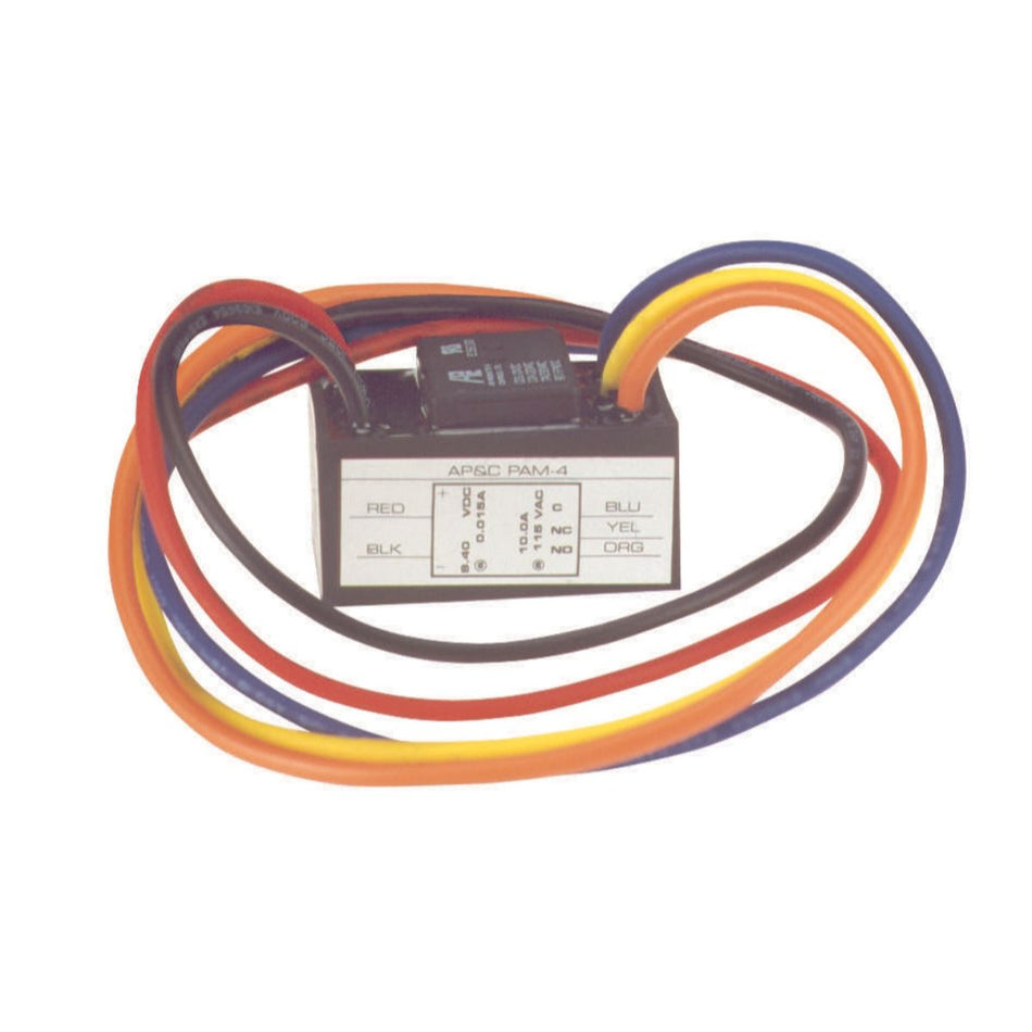 Air Products and Controls - PAM-4 - PAM Series Multi-Voltage Relay Modules, 10.0A for "C" contacts, 9VDC to 40VDC