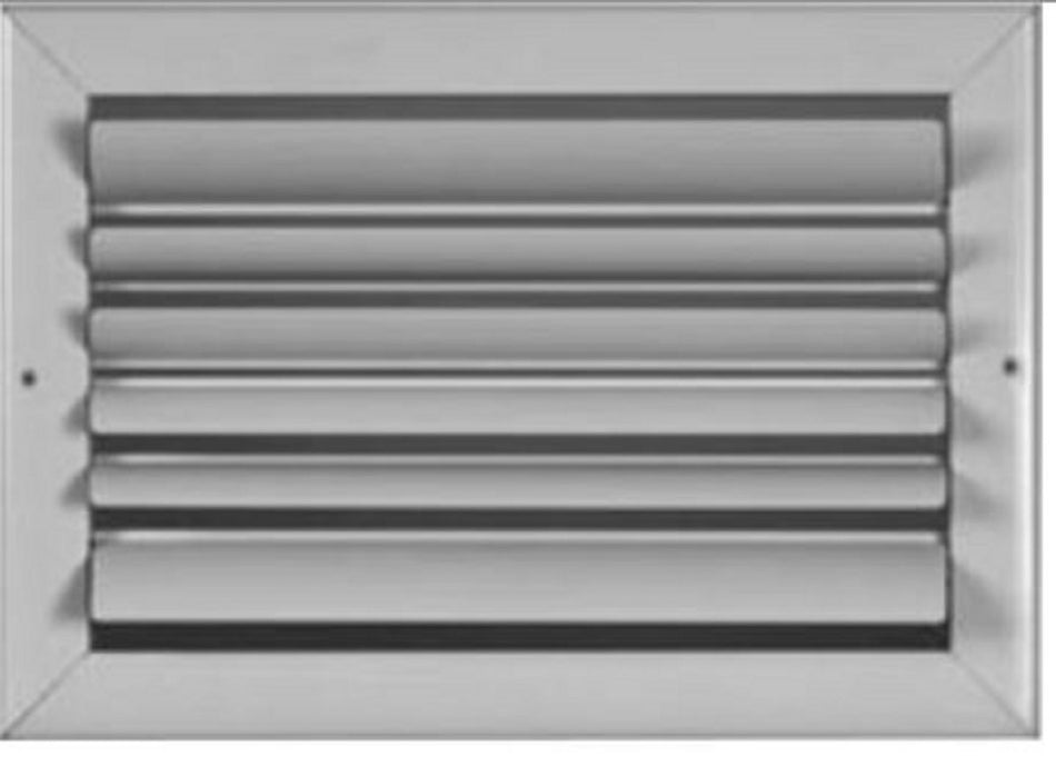 AirGuide CBHML2 WH 12X06, 12x6 Curved Blade Air Register, White Aluminum Sidewall & Ceiling Air Vent