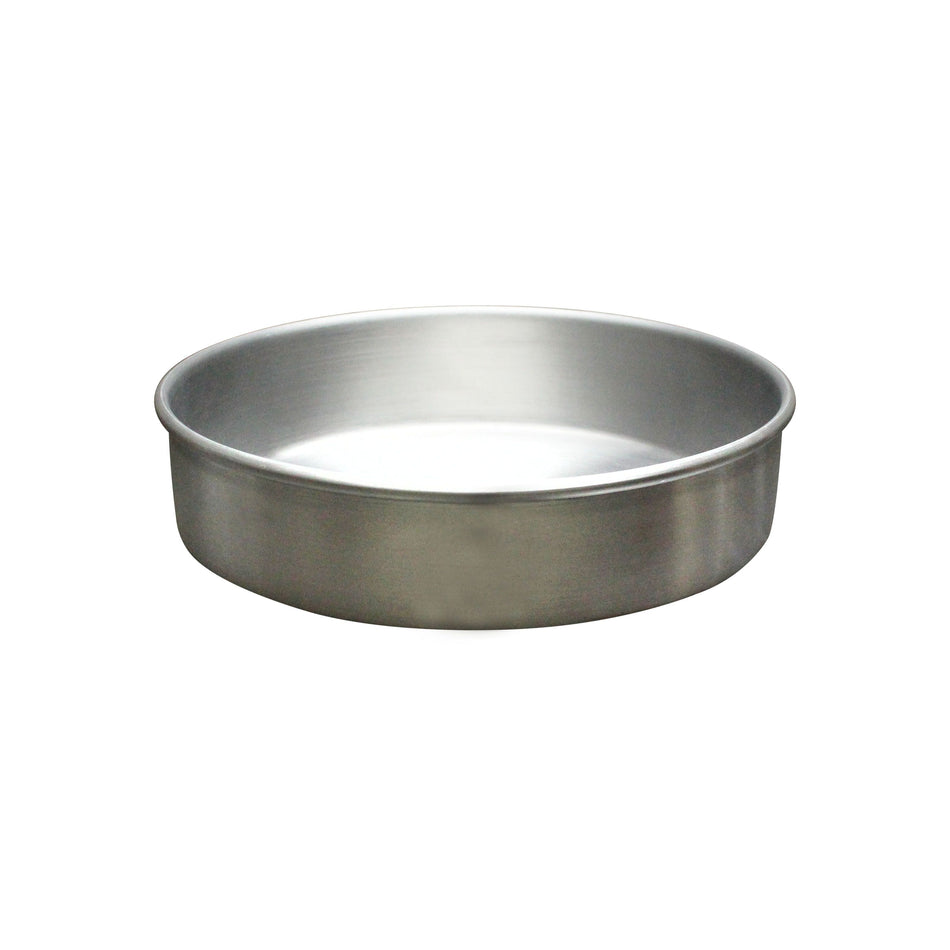 8" Diameter x 2" Deep, Round Layer Cake Pan, Aluminum, Oven Safe