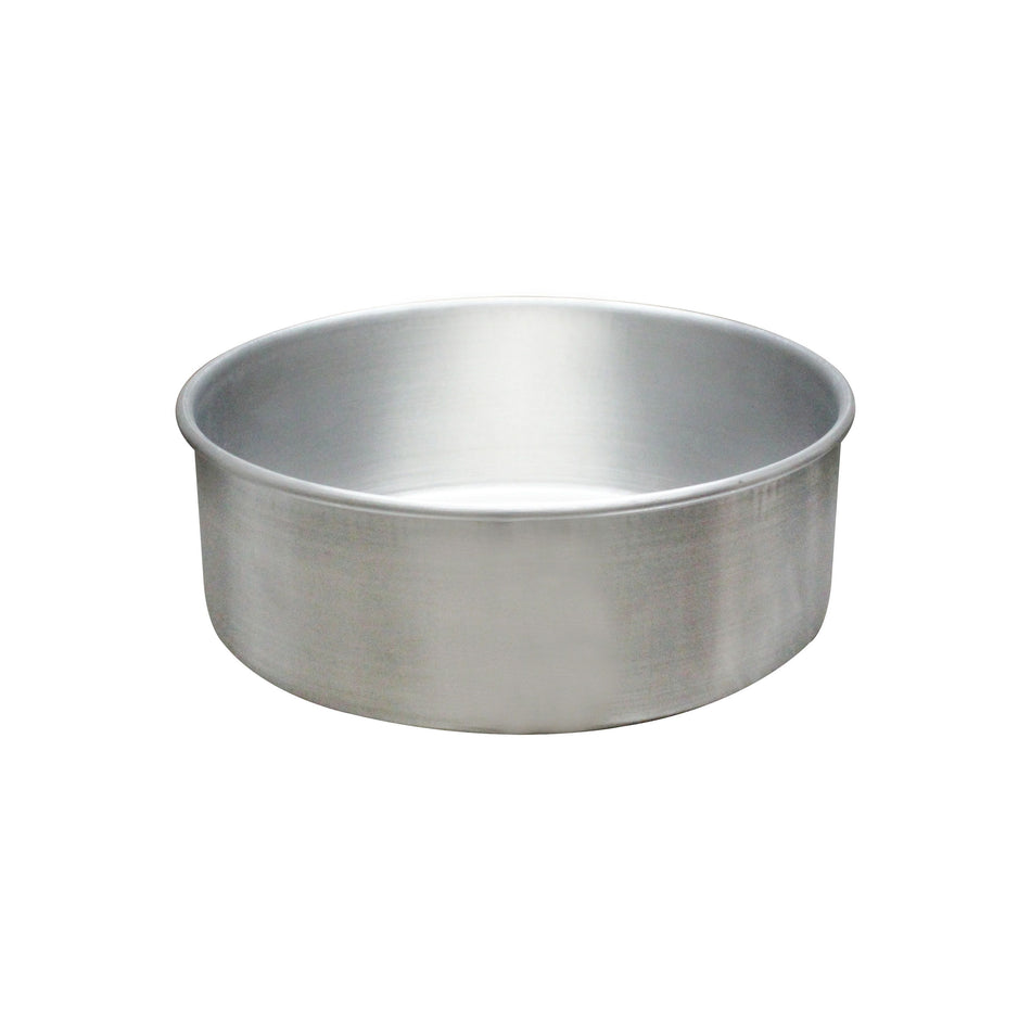 8" Diameter x 3" Deep, Round Layer Cake Pan, Aluminum, Oven Safe