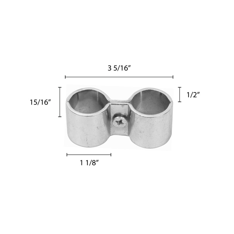 Thunder Group ALFP002 Post Clamp Chrome Shelving Accessory with Durable Design