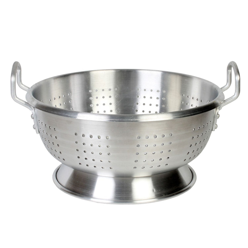 Thunder Group ALHDCO101 12 Quart Colander Perforated Aluminum with Riveted Handles