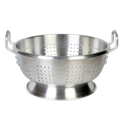 Thunder Group ALHDCO101 12 Quart Colander Perforated Aluminum with Riveted Handles