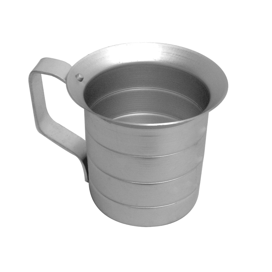 2 qt Liquid Measure Cup with riveted Handle, Aluminum