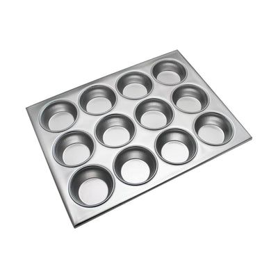 Thunder Group ALKMP012 14 Inch Aluminum Muffin Pan 12 Cup 3-1/2 Oz