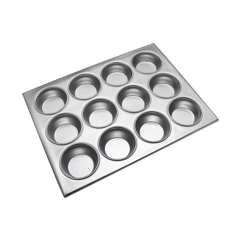 Thunder Group ALKMP012 14 Inch Aluminum Muffin Pan 12 Cup 3-1/2 Oz