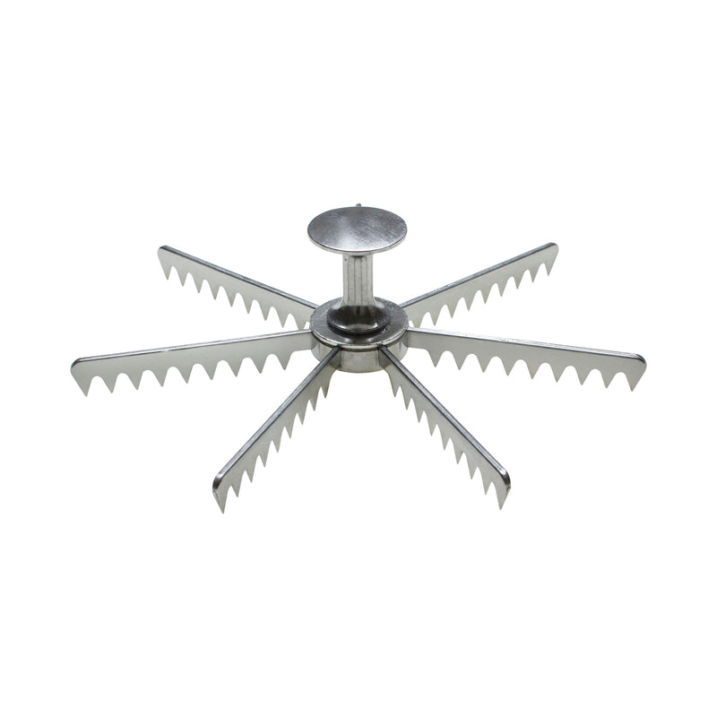 Thunder Group ALPMA007 Pie Marker 7-cut Aluminum with Ergonomic Handle