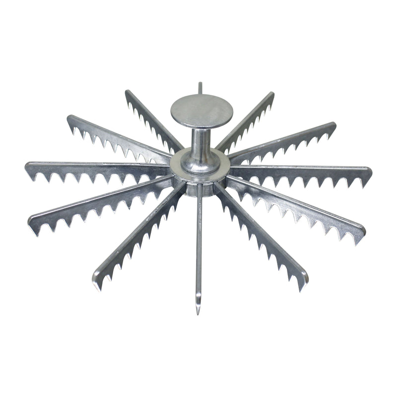Thunder Group ALPMA012 Pie Marker 12-cut Aluminum with Ergonomic Design
