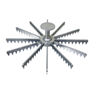 Thunder Group ALPMA012 Pie Marker 12-cut Aluminum with Ergonomic Design