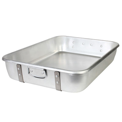 Thunder Group ALRP9603 24 Inch Double Roasting Pan with Strap Aluminum Heavy Duty