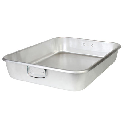 Thunder Group ALRP9605 24 Inch Double Roasting Pan Aluminum with Drop Loop Handles