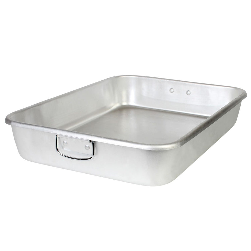 18" x 24" x  4-1/2", Roaster Pan with Handle, Aluminum, 2.2mm Thickness, 12 Gauge, Secure and Spill-Proof, Temperature withhold from -40°F to 600°F, Easy To Clean