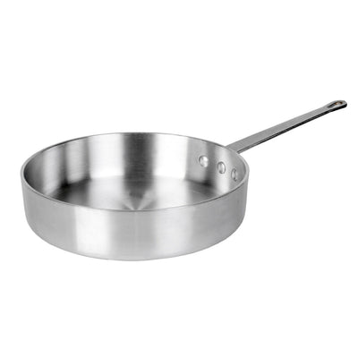 Thunder Group ALSAP002 3 Quart Saute Pan with Riveted Aluminum Handle Mirror Finish