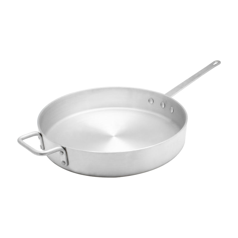 Thunder Group ALSAP004 7 Quart Saute Pan Aluminum Riveted Handle Mirror Finish