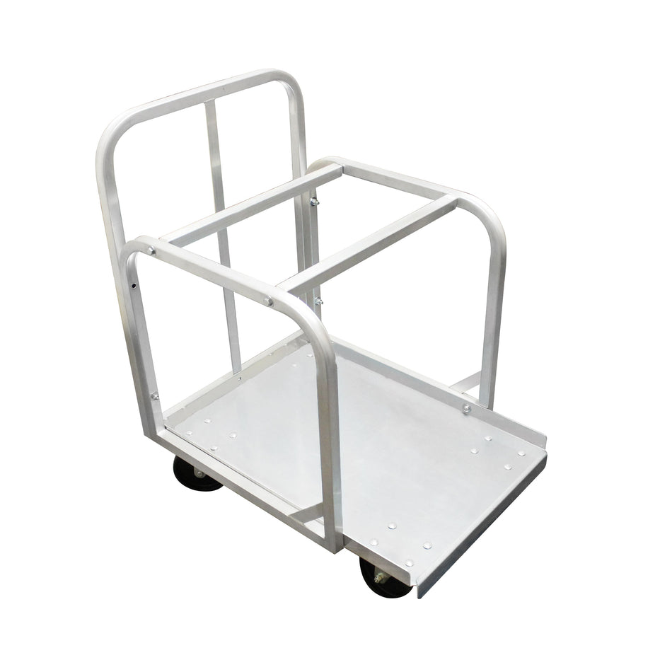 Full Size Sheet Pan Truck with 4 each of 5" swivel casters, Aluminum