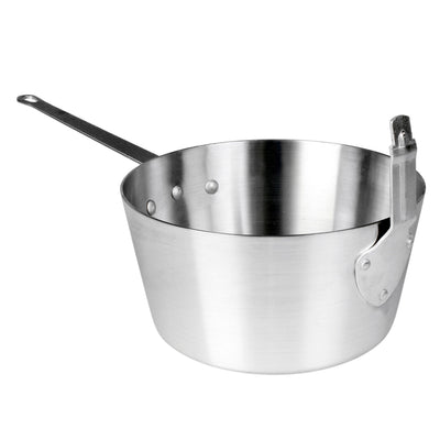 Thunder Group ALSF001 5-1/2 Quart Fry Pot with Stem Catcher Aluminum Mirror Finish