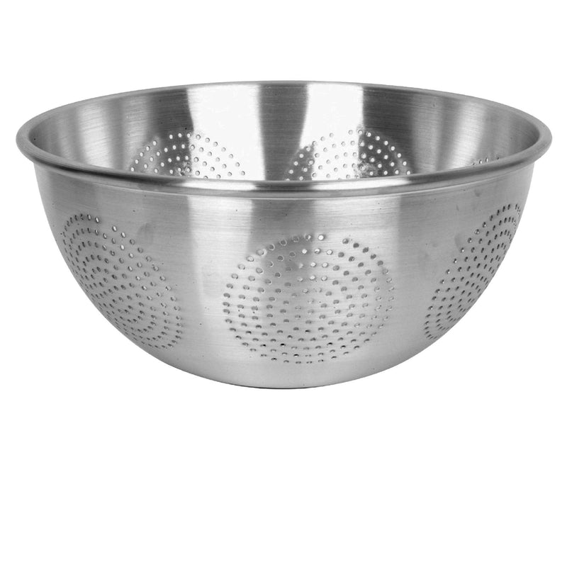 Thunder Group ALSKAC001 12 Quarts Colander Perforated Aluminum Rolled Edge
