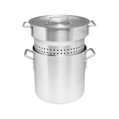 Thunder Group ALSKPC120 20 Quart Pasta Cooker Set with Perforated Inset Aluminum