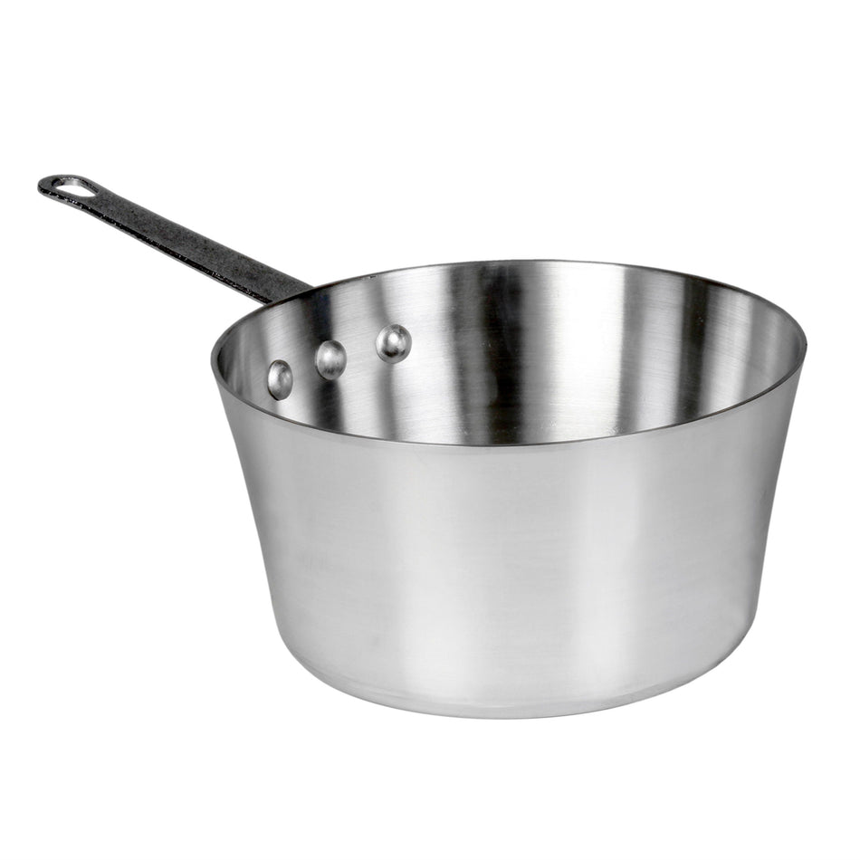 Thunder Group ALSKSS003 3-3/4 Quart Sauce Pan with Plated Iron Handle Aluminum Mirror Finish