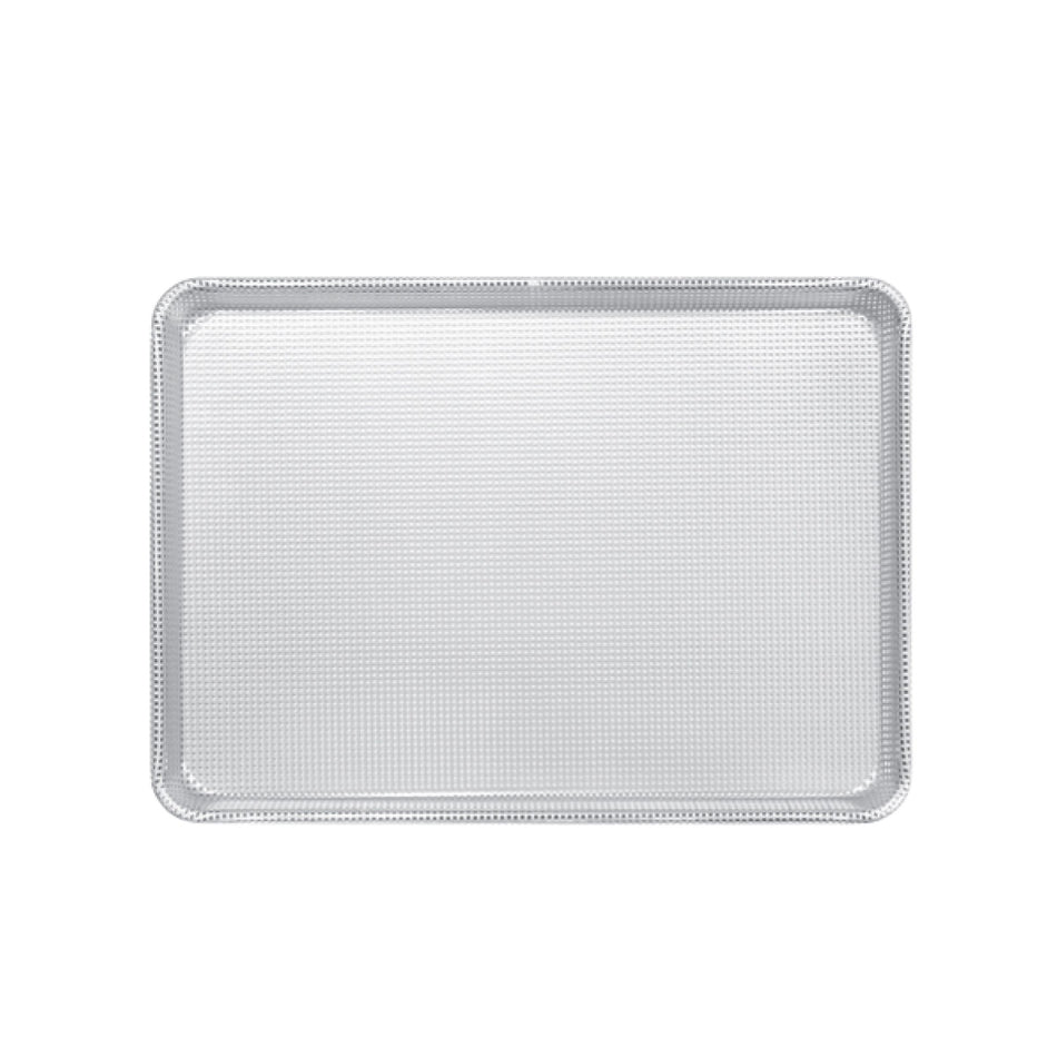 18" x 26", Full Size, Fully Perforated Glazed Sheet Pan, Aluminum, 16 Gauge, Oven Safe