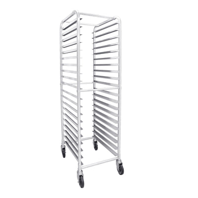 Thunder Group ALSPR020 20-1/4 Inch Bun Pan Rack End Load Aluminum with Casters