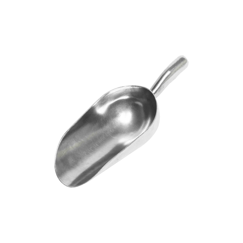 38 oz, 10-3/8" x 3-7/8" x 2-3/4", Scoop, Aluminum, Rust Proof, Contoured Handle for Secure Grip, NSF