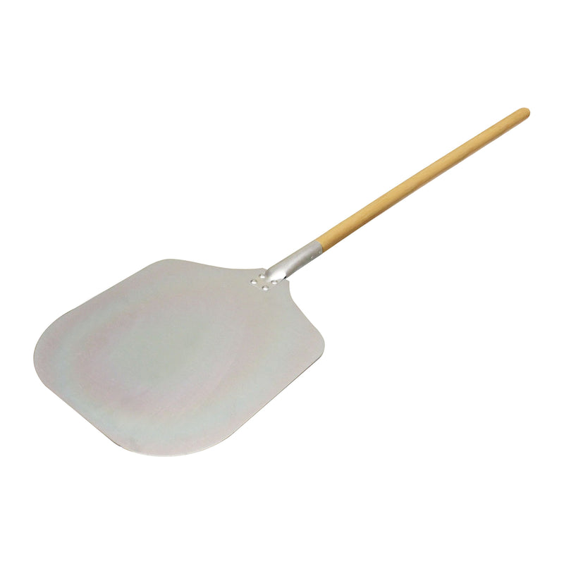 Thunder Group ALWDPP3512 14 Inch Pizza Peel with 35 Inch Wooden Handle Aluminum