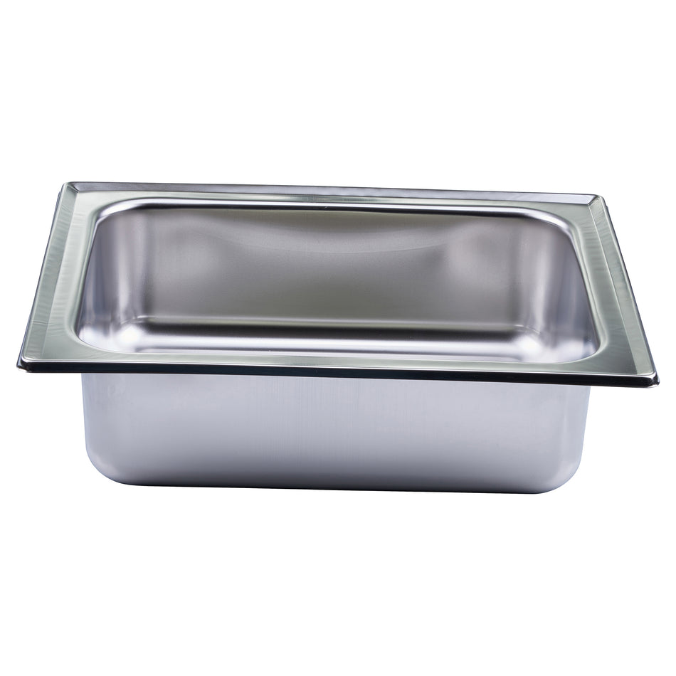 Winco 508-WP 4 Quart Water Pan with Durable Stainless Steel Construction
