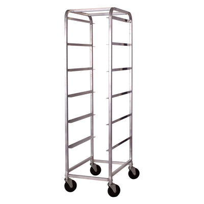 Winco ABBC-6 18-5/8 Inch Bus Box Cart 6 Tier Aluminum Mobile with Casters