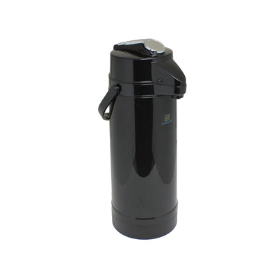 Thunder Group APLG022 74 Oz Airpot Glass Lined Plastic Black Lever Top