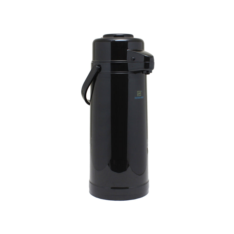 Thunder Group APPG022 2.2 Liter Glass Lined Airpot with Push Button Top Plastic Black