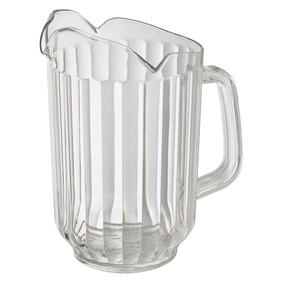 Winco WPCT-60C 60 oz Triple-Spout Polycarbonate Pitcher, Clear