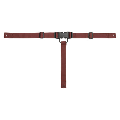 Winco CHH-4 5.9 Inch High Chair Straps with 2 Seat Belts and 1 Center Strap Garnet