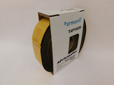 Armacell TAP18230, Insulation Foam Tape, 1/8 in x 2 in x 30 ft, Black